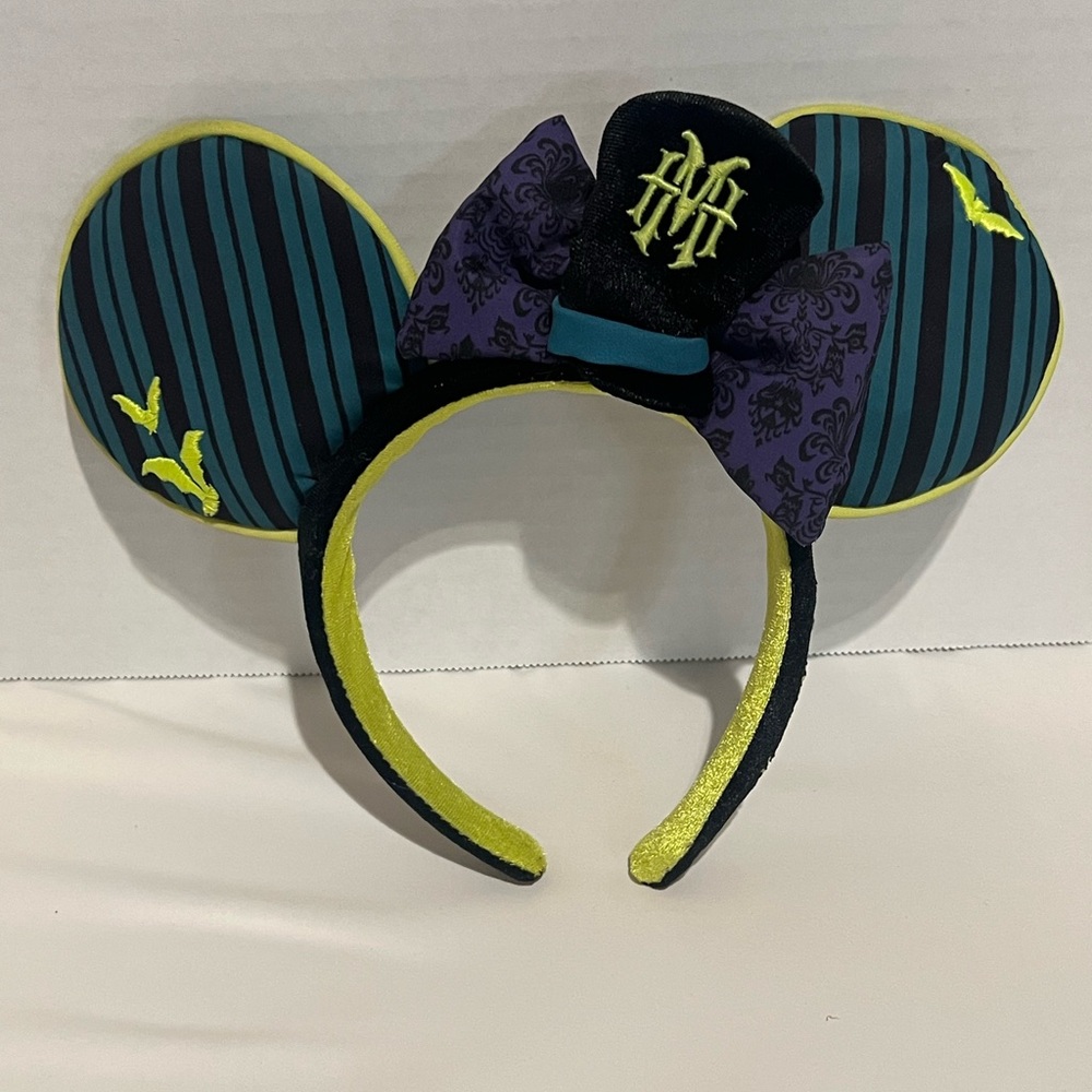 Disney Parks The Haunted Mansion Minnie Mouse Ears Headband For Adults